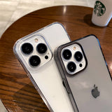 Luxury Transparent Hard Plastic PC Case For iPhone 14 13 12 Mini 11 Pro Max X XR XS 7 8 Plus SE 3 Shockpoof Crystal Clear Cover