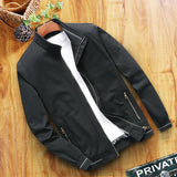 Spring and Autumn Men's Bomber Jacket Casual Men's Outerwear Windbreaker Stand Collar Jacket Men's Workwear Jacket L-6XL