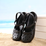 New Arrival Women's Flats Sandals Karin Mary Jane Summer Cheap Mule Clogs Ladies Girls Garden Shoes Nursing Work Slippers Black