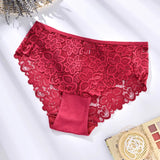 1XL-4XL Plus Size Women Briefs Panties High Waist Sexy Lingerie Hollow Out Underpanties Comfortable Underwear 80-140kg