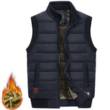 2022 Men's Winter Jackets Sleeveless Vest Thick Fleece Warm Waistcoat Male Plush Casual Windproof Big Size Plus 8XL Large