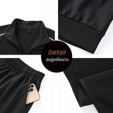 Spring Autumn Men Casual Sports Joggers Suits Tracksuit Sets Men Fitness Suits Sportswear Sweatpants Jacket+Pants Sets Male 5XL