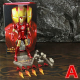 ZD Toys Marvel Iron Man MK1 MK2 MK3 MK4 MK5 MK6 MK7 MK42 MK43 7" Movie Action Figure Iron-Man Mark 1 2 3 4 5 6 7 42 43 Legends