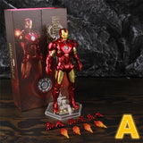 ZD Toys Marvel Iron Man MK1 MK2 MK3 MK4 MK5 MK6 MK7 MK42 MK43 7" Movie Action Figure Iron-Man Mark 1 2 3 4 5 6 7 42 43 Legends