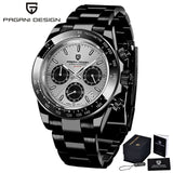 40mm New PAGANI DESIGN Men's Quartz Watches Sapphire Luxury Chronograph Stainless Steel Waterproof Men's Watch Relogio Masculino