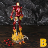 ZD Toys Marvel Iron Man MK1 MK2 MK3 MK4 MK5 MK6 MK7 MK42 MK43 7" Movie Action Figure Iron-Man Mark 1 2 3 4 5 6 7 42 43 Legends