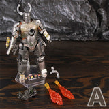 ZD Toys Marvel Iron Man MK1 MK2 MK3 MK4 MK5 MK6 MK7 MK42 MK43 7" Movie Action Figure Iron-Man Mark 1 2 3 4 5 6 7 42 43 Legends