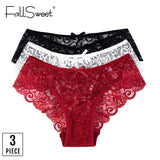 3pcs/Pack! Sexy Women Lace Panties Underwear Lace Briefs S M L XL Women Underwear