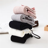 Solid Children Socks With Bows Cotton Baby Girls Socks Soft Toddlers Long Socks For Kids Princess Knee High Socks for Girls 2020