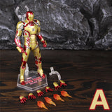 ZD Toys Marvel Iron Man MK1 MK2 MK3 MK4 MK5 MK6 MK7 MK42 MK43 7" Movie Action Figure Iron-Man Mark 1 2 3 4 5 6 7 42 43 Legends