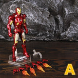ZD Toys Marvel Iron Man MK1 MK2 MK3 MK4 MK5 MK6 MK7 MK42 MK43 7" Movie Action Figure Iron-Man Mark 1 2 3 4 5 6 7 42 43 Legends