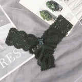 Meet'r Women Sexy Hollow Out Panties Lingerie Low-Waist Temptation Lace Thong Female G-String Transparent Underwear Intimates