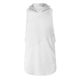 Brand Clothing Bodybuilding Muscle Guys Fitness Mens Gym Hooded Tank Top Vest Stringer Sportswear Cotton Sleeveless Shirt Hoodie