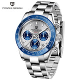 40mm New PAGANI DESIGN Men's Quartz Watches Sapphire Luxury Chronograph Stainless Steel Waterproof Men's Watch Relogio Masculino