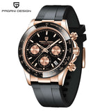 40mm New PAGANI DESIGN Men's Quartz Watches Sapphire Luxury Chronograph Stainless Steel Waterproof Men's Watch Relogio Masculino