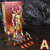 ZD Toys Marvel Iron Man MK1 MK2 MK3 MK4 MK5 MK6 MK7 MK42 MK43 7" Movie Action Figure Iron-Man Mark 1 2 3 4 5 6 7 42 43 Legends