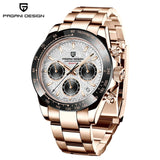 40mm New PAGANI DESIGN Men's Quartz Watches Sapphire Luxury Chronograph Stainless Steel Waterproof Men's Watch Relogio Masculino