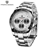 40mm New PAGANI DESIGN Men's Quartz Watches Sapphire Luxury Chronograph Stainless Steel Waterproof Men's Watch Relogio Masculino