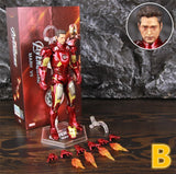 ZD Toys Marvel Iron Man MK1 MK2 MK3 MK4 MK5 MK6 MK7 MK42 MK43 7" Movie Action Figure Iron-Man Mark 1 2 3 4 5 6 7 42 43 Legends