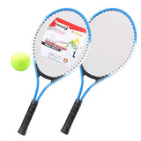 Set of 2 Teenager's Tennis Racket for Children Youth Beginners Training Nylon Network Cable Whth Free A Stretchless Tennis Ball