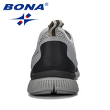 BONA Men Breathable Casual Shoes Krasovki Mocassin Basket Homme Comfortable Sneakers Shoes Chaussures Pour Hommes Mesh Shoe