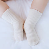 3 Pairs/lot Children's Socks Solid Striped Summer Spring Boy Anti Slip Newborn Baby Socks Cotton Infant Socks For Girls