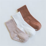 3 Pairs/lot Children's Socks Solid Striped Summer Spring Boy Anti Slip Newborn Baby Socks Cotton Infant Socks For Girls