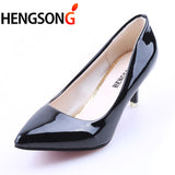 Women Shoes Ladies Pumps Medium Heel Nude Sexy High Heels Weeding Shoes Women Office Work Pumps Party Shoes