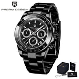 40mm New PAGANI DESIGN Men's Quartz Watches Sapphire Luxury Chronograph Stainless Steel Waterproof Men's Watch Relogio Masculino