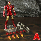 ZD Toys Marvel Iron Man MK1 MK2 MK3 MK4 MK5 MK6 MK7 MK42 MK43 7" Movie Action Figure Iron-Man Mark 1 2 3 4 5 6 7 42 43 Legends