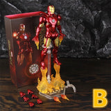 ZD Toys Marvel Iron Man MK1 MK2 MK3 MK4 MK5 MK6 MK7 MK42 MK43 7" Movie Action Figure Iron-Man Mark 1 2 3 4 5 6 7 42 43 Legends