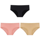 CINOON 3PCS/Set Women's Panties Cotton Underwear Solid Color Briefs Girls Low-Rise Soft Panty Women Underpants Female Lingerie
