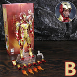 ZD Toys Marvel Iron Man MK1 MK2 MK3 MK4 MK5 MK6 MK7 MK42 MK43 7" Movie Action Figure Iron-Man Mark 1 2 3 4 5 6 7 42 43 Legends