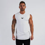 Summer Compression Gym Tank Top Men Cotton Bodybuilding Fitness Sleeveless T Shirt Workout Clothing Mens Sportswear Muscle Vests