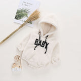2021 New Cute BABY Newborn Baby Boy Girl Clothes Long Sleeve Hoddies Bear Zipper Baby Romper Clothes Autumn Winter Wear 0-18M