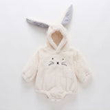 2021 New Cute BABY Newborn Baby Boy Girl Clothes Long Sleeve Hoddies Bear Zipper Baby Romper Clothes Autumn Winter Wear 0-18M