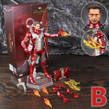 ZD Toys Marvel Iron Man MK1 MK2 MK3 MK4 MK5 MK6 MK7 MK42 MK43 7" Movie Action Figure Iron-Man Mark 1 2 3 4 5 6 7 42 43 Legends