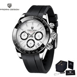 40mm New PAGANI DESIGN Men's Quartz Watches Sapphire Luxury Chronograph Stainless Steel Waterproof Men's Watch Relogio Masculino