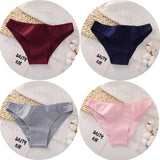 4PCS/Set Women's cotton briefs Sexy Low Waist Female Underpants Elasticity Comfortable Underwear Women's panties Lingerie M-XXL