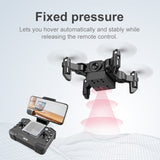 V2 Mini Drone 4K 1080P HD Camera WiFi Fpv Air Pressure Altitude Hold Professional Foldable Quadcopter RC Drone Kid Toys GIft