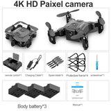 V2 Mini Drone 4K 1080P HD Camera WiFi Fpv Air Pressure Altitude Hold Professional Foldable Quadcopter RC Drone Kid Toys GIft