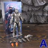 ZD Toys Marvel Iron Man MK1 MK2 MK3 MK4 MK5 MK6 MK7 MK42 MK43 7" Movie Action Figure Iron-Man Mark 1 2 3 4 5 6 7 42 43 Legends