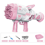 88/69Holes Bubble Gun Automatic Bubbles Machine Rocket Gun Launcher Shape Blower Soap Toys For Kid Bubble Machine Party Supplies