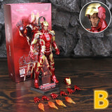 ZD Toys Marvel Iron Man MK1 MK2 MK3 MK4 MK5 MK6 MK7 MK42 MK43 7" Movie Action Figure Iron-Man Mark 1 2 3 4 5 6 7 42 43 Legends