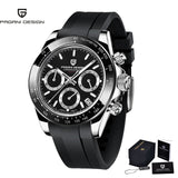 40mm New PAGANI DESIGN Men's Quartz Watches Sapphire Luxury Chronograph Stainless Steel Waterproof Men's Watch Relogio Masculino