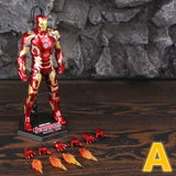 ZD Toys Marvel Iron Man MK1 MK2 MK3 MK4 MK5 MK6 MK7 MK42 MK43 7" Movie Action Figure Iron-Man Mark 1 2 3 4 5 6 7 42 43 Legends
