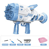88/69Holes Bubble Gun Automatic Bubbles Machine Rocket Gun Launcher Shape Blower Soap Toys For Kid Bubble Machine Party Supplies