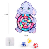 Sticky Ball Dart Board Target Sports Game Toys For Children Outdoor Party Toys Target Sticky Ball Throw Educational Board Games
