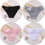 4PCS/Set Women's cotton briefs Sexy Low Waist Female Underpants Elasticity Comfortable Underwear Women's panties Lingerie M-XXL