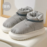 Chunky Women's Snow Boots Warm Down Winter 2022 Waterproof Female Ankle Boot with Fur Non-slip Candy Color Cotton Shoes Woman